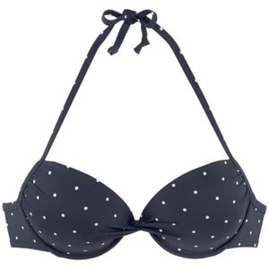 LASCANA Bikinitop  navy / wit