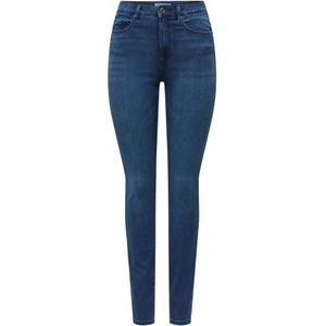 Skinny Broek - Donkerblauw - Denim - Hoog Taillehoogte - Smalle Pijpbelijning