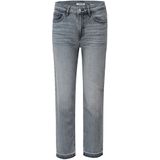 Salsa - True Hem Detail - Spijkerbroek - Grijs - Slanke Cropped Pijp