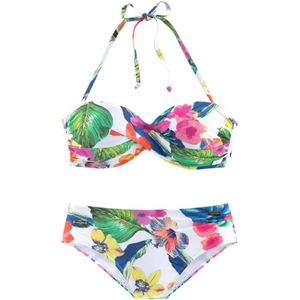 LASCANA Bikini  blauw / rosa / wit