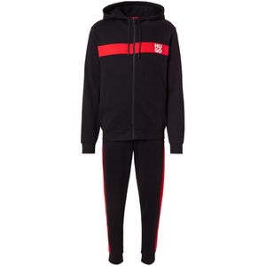 HUGO Joggingpak 'DapieDoaky'  rood / zwart / wit