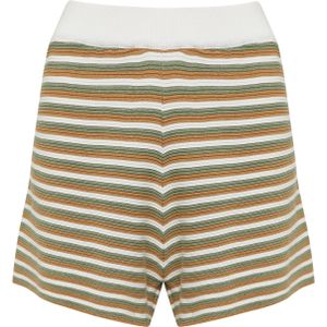 Calli Broek 'PIA'  olijfgroen / wit