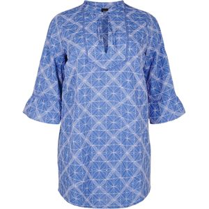 Zizzi Tuniek 'Mavita'  blauw / wit