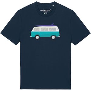 Watapparel Shirt ' California Dream '  donkerblauw / gemengde kleuren