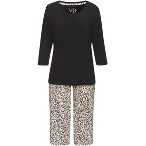 VIVANCE Pyjama  blauw / oranje / zwart / wit