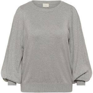 KAFFE CURVE Trui  grijs gemêleerd