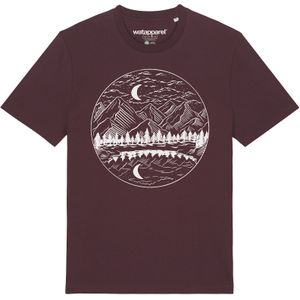 Watapparel Shirt  donkerrood / wit