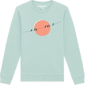 Watapparel Sweatshirt 'Countryside 01'  navy / azuur / koraal / wit