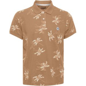 BLEND Shirt  crème / lichtbruin / olijfgroen