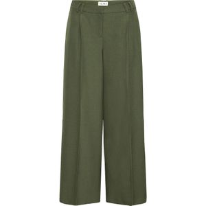 ICHI Broek ' IHLEXI'  groen gemêleerd