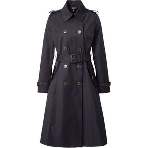 Lauren Ralph Lauren - Trenchcoat - Marineblauw - Dubbele Borst - Casual - Katoen