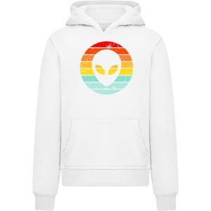 F4NT4STIC Trui 'Alien Retro Sonnenuntergang'  gemengde kleuren / wit