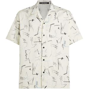 Karl Lagerfeld Overhemd  beige / blauw / zwart
