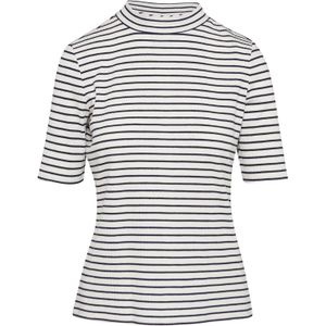 Bikini - Gestreept - Jersey - Opstaande Kraag - Halve Mouw