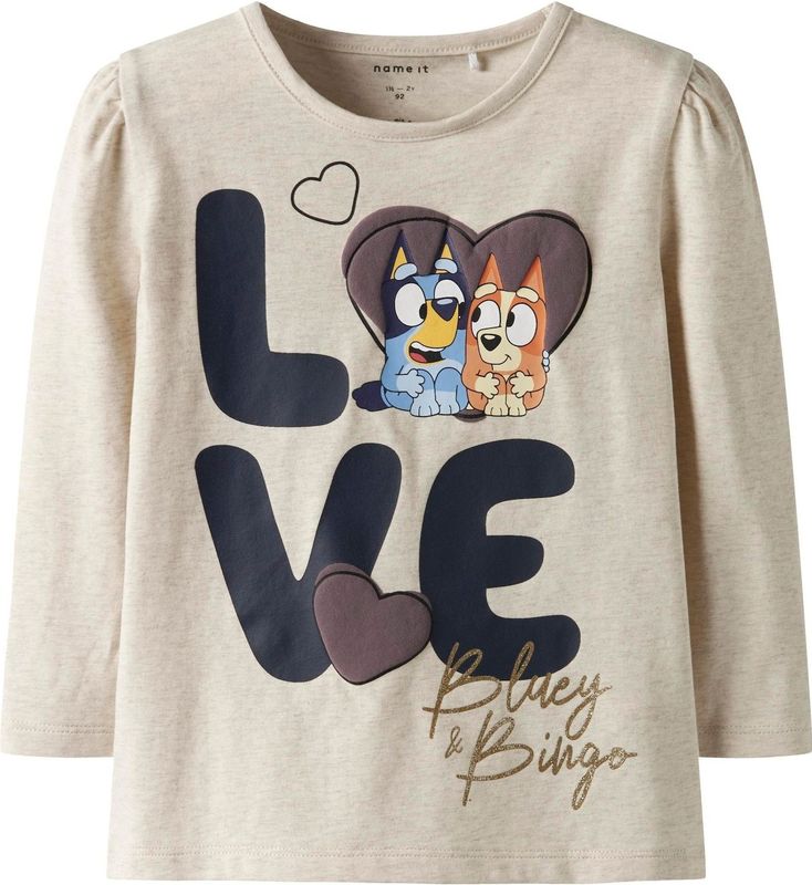 NAME IT Shirt  bruin / oranje / zwart / wit