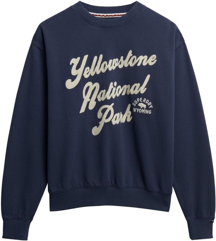 Superdry Sweatshirt  beige / marine