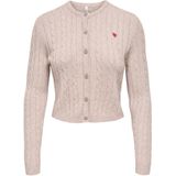 ONLY Gebreid vest 'ONLKATIA'  oudroze