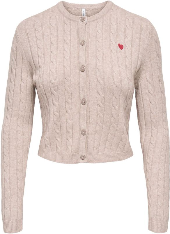 ONLY Gebreid vest 'ONLKATIA'  oudroze