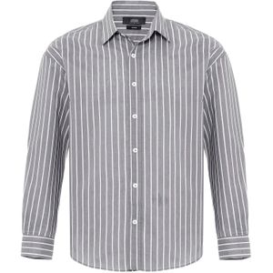 Antioch Overhemd  grijs / wit