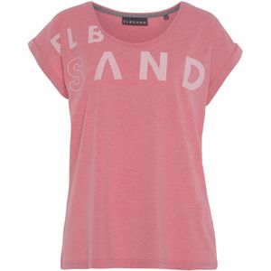 Elbsand - T-shirt - Pink - Korte Mouwen - Gemaakt van Zachte Jersey