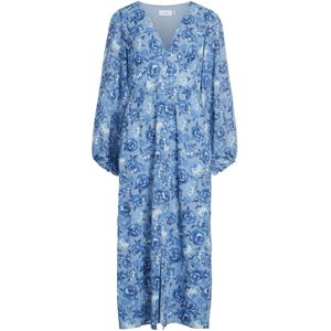 VILA Jurk  blauw / duifblauw / donkerblauw / offwhite
