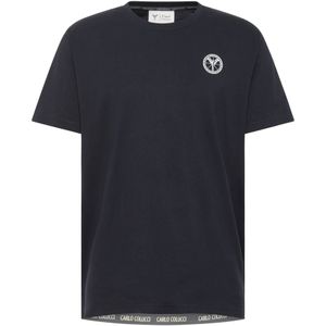 Carlo Colucci Shirt 'Demitri'  navy / wit