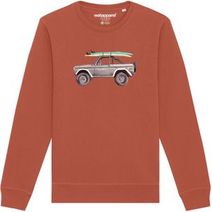 Watapparel Sweatshirt 'Surf Pickup'  roestbruin / lichtbruin / gemengde kleuren