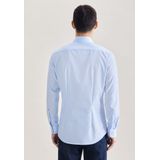 X-Slim - Overhemd - Lichtblauw - Uni - Kentkraag - Lange Mouwen