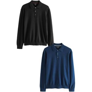 Next Shirt  navy / zwart