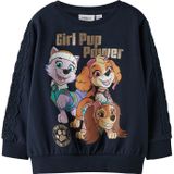 NAME IT - NMFNABA PAW - Sweatshirt - Navy - Bruin - Goud - Sering