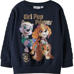 NAME IT - NMFNABA PAW - Sweatshirt - Navy - Bruin - Goud - Sering