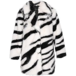 faina Tussenmantel  zwart / wit