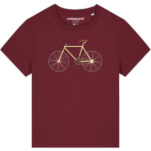 Watapparel Shirt ' Yellow Bike '  gemengde kleuren / bordeaux