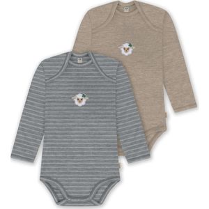 normani Rompertje/body 'Auckland'  beige / grijs / gemengde kleuren