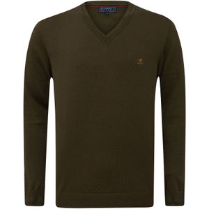 Sir Raymond Tailor Trui 'Los Angeles'  olijfgroen