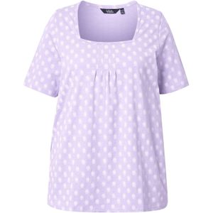 Ulla Popken Shirt  lavendel / wit