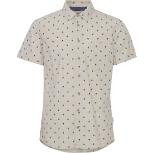 BLEND Overhemd  blauw / lichtgrijs