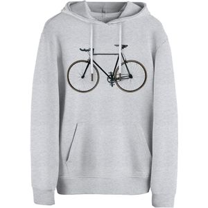 Cotton Prime Sweatshirt 'Bike - Fahrrad'  grijs gemêleerd / zwart