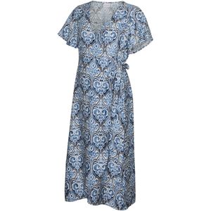 MAMALICIOUS - MLLoinel - Jurk - Blauw - Wikkel Design - Borstvoedingsfunctie