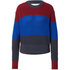 Calvin Klein - Trui - Blauw - Marine - Donkerrood - Knitwear - Ronde Hals