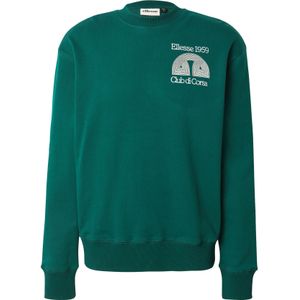 ELLESSE - Sweatshirt - Donkergroen - Ronde Hals - Lange Mouw