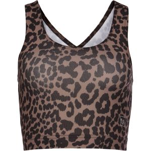 Active by Lascana Functioneel Shirt - Noga/Luipaard - Aansluitend - Ronde Hals