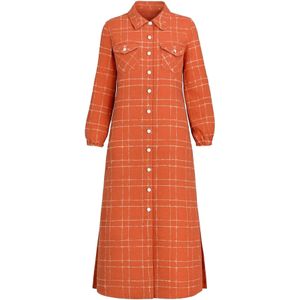 MODAMIHRAM Tussenmantel  donkeroranje / wit