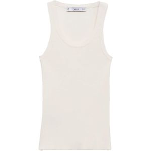 MANGO Gebreide top 'RIRIN'  ecru