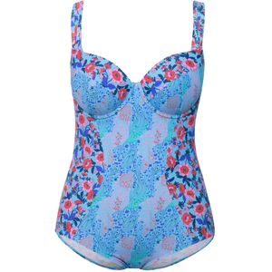 Ulla Popken Badpak  blauw gemêleerd / gemengde kleuren