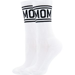 EWERS Sportsokken 'MOM'  zwart / wit