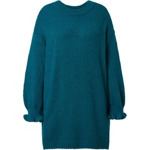 Studio Untold Gebreide jurk  petrol