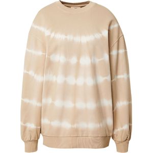A LOT LESS Sweatshirt 'Enola'  beige / wit