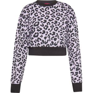 swirly Sweatshirt  lichtlila / zwart