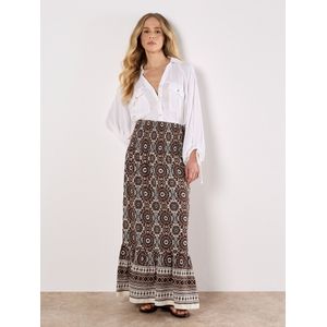 Apricot Rok  bruin / wit